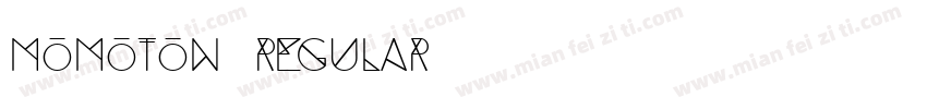 momoton regular字体转换